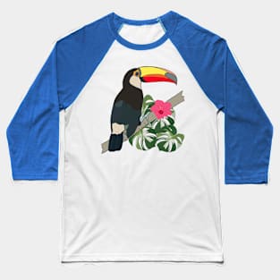 Jungle toucan Baseball T-Shirt